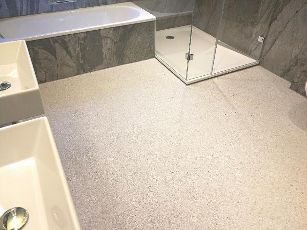 Steinteppich Badezimmer